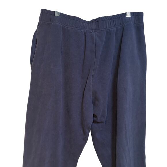 BuffBunny Navy Drawstring Sweatpant Joggers Large Athleisure Loungewear Fleece - Picture 9 of 11